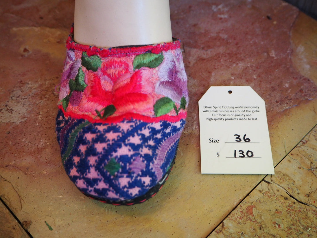 pink and purple rose and blue pattern