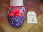 pink and purple rose and blue pattern