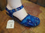 blue bords and blue flower